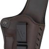 Versacarry Comfort Flex Deluxe Leather Holster – Sizes to Fit Most Pistols – Inside The Waistband Carry – Premium Hand Crafted Leather – USA Crafted