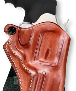 Premium Leather OWB Paddle Holster Open Top Fits Colt King Cobra 357 Mag 6-Shot 3″ Barrel, Right Hand Draw, Brown Color #1631#