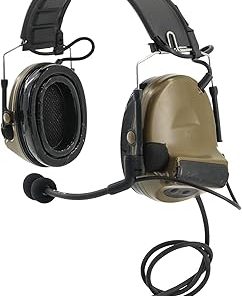 Tactical Headset with U94 PTT Detachable headband and rail adapter,for ARC,Mlok,Team Wendy rail,Airsoft sports(Tan) 2
