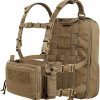 KRYDEX Tactical Expandable Backpack Molle and Tactical Chest Rig Combo Coyote Brown
