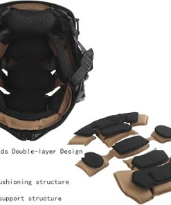 Airsoft Helmet with Rail 3.0, Adjustable Chin Strap Thickened Helmet Pads with Front NVG Mount 2