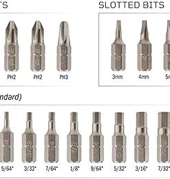 Fix It Sticks Benchtop Bit Pack | Durable Reliable Corrosion-Resistant Compact Portable Easy-to-Use Multi-Purpose Bit Kit | Fits Benchtop Tray 2
