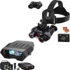 3D VR Night Vision Goggles – Rechargeable Head Mounted Binoculars & Night Vision Binoculars Goggles
