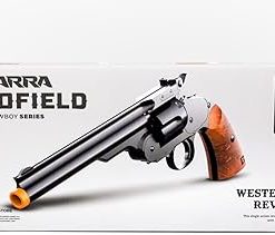 Barra Airguns Schofield BB Gun Airsoft Revolver Replica, Air Gun, for Adults, CO2 Powered, 6 2