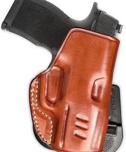 Premium Leather OWB Paddle Holster Open Top Fits, Sigg P365X 9mm Micro Compact 3.1” Barrel, Right Hand Draw, Brown Color #1630#