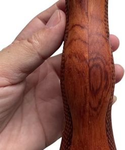 New! Wood Grip Compatible with 5&W, K/L Frame Round Butt, Checker Hardwood Closed Back Thai Handmade by Feelsogood 2