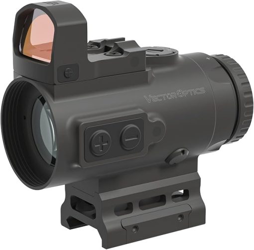 Vector Optics 4x24 Mini Prism Sight with 17x24 5 MOA Green Dot Sight, SCPS-M04+SCRD-G43