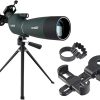 SVBONY SV28 Spotting Scopes with Tripod Bundle with SVBONY SV218 Spotting Scope Phone Mount