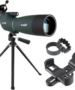 SVBONY SV28 Spotting Scopes with Tripod Bundle with SVBONY SV218 Spotting Scope Phone Mount