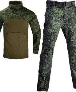 TOMITANY Men’s Tactical Military Suits Long Sleeve Fitting Army Uniforms Combat Shirt and Pants with Knee Pads