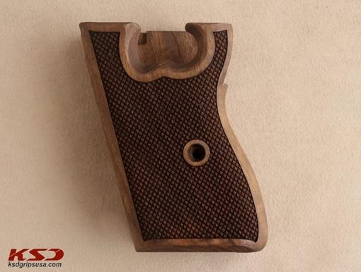 KSD Brand CZ VZOR 50-70 Compatible Walnut Grips Diamond - Image 2