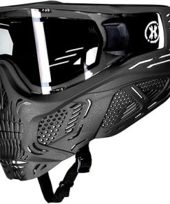HK Army HSTL Skull Paintball Goggle/Airsoft Mask (Black, Clear)