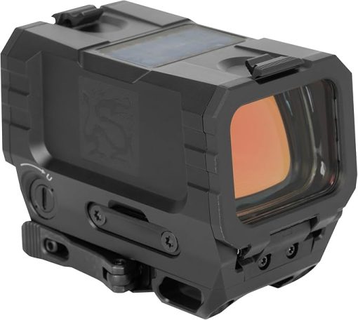 Holosun Ronin-AEMS-MAX-RD: Ronin Red Multi-Reticle, 7075 Aluminum, Enclosed, Solar, Shake Awake, Rifle Optic
