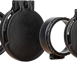 Tenebraex Ocular & Objective Flip Up Rifle Scope Lens Cap Covers Kit for Bushnell Elite Tactical 3.5-21x50mm, Bushnell Elite Tactical 4.5-30x50mm