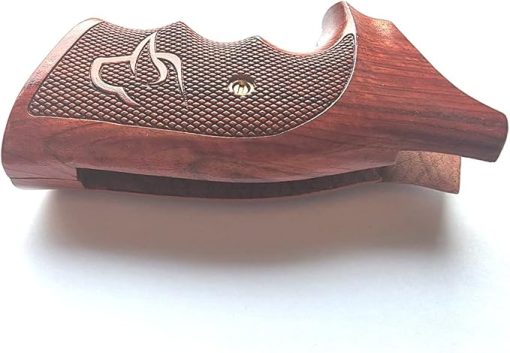 BMPL Hardwood Open Back Luxury Laser Grips Compatible with Taurus Medium/Large Frame.357 M44, 65, 66, 80, 82, 83, 96, 431, 441, 607, 608, 669 Revolver Handmade Handcraft