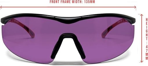 Bertoni Shooting Glasses with 4 Interchangeable AntiFog Lenses Carrying Case – SH898 Tactical Protective Trap Safety Glasses - Image 2