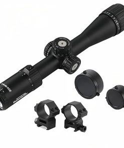 3-9×40 AO Rifle Scope for Long Range Hunting, 30mm Tube, Zero Reset and Parallax Adjustment, Red/Green Illuminated Mil-Dot, 20mm Scope Rings, Waterproof and Fog-Proof
