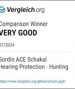 Sordin ACE Schakal Electronic Capsule Hearing Protectors – for Hunting & Shooting Sports – Black Headband & Green Capsules 2