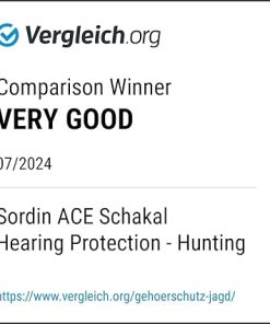 Sordin ACE Schakal Electronic Capsule Hearing Protectors – for Hunting & Shooting Sports – Green Headband & Black Capsules 2