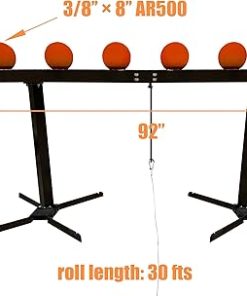 Aimpulse Plates Rack Shooting Target 8” × 3/8” AR500 Steel Target Well Painted Traning and Commercial Stuff, orange 2