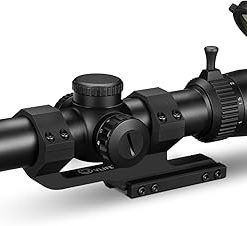 CVLIFE EagleFeather 1-8×24 LPVO Rifle Scope with 30mm Cantilever Mount, SFP Illuminated BDC Reticle Scope with Zero Reset for Hunting
