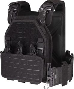 YAKEDA Tactical Outdoor Vest for Men /1000D Nylon Quick Release Laser-Cutting Modular Lightweight Vest
