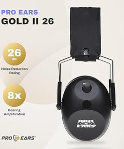 Pro Ears Gold II 26 Ear Muffs, NRR 26, Military Grade Hearing Protection w/DLSC Compression, Gel Ear Seals & Auto Shut Off 2