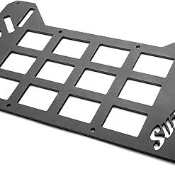 SuperATV Universal Rigid Molle Panel – Universal Fit – Multiple Molle Mount Locations – 4 Holster Mounting Locations – Made of 1/8 Inch Steel – Holster Mounts Accept Any 1.5 Inch Belt Clip Holsters