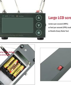 ZSHJGJR Shooting Speed Tester Precision Ballistic Chronograph Bullet Bow Arrow Velocity Meter Measurement Tool with FPS,MPS Readings,Sun Screens&Large LCD Screen for Range Shooting 2