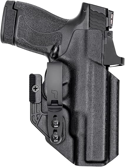 Tulster Oath IWB Kydex Holster fits: M&P Shield/Plus 4″ 9mm / .40 | Optic Compatible Inside The Waistband Appendix Concealed Carry Tulster Oath IWB Kydex Holster fits: M&P Shield/Plus 4" 9mm / .40 | Optic Compatible Inside The Waistband Appendix Concealed Carry