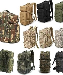 Outdoor Sports Pack Hiking Bag Tactical Rucksack Camo Knapsack Combat Camouflage Tactical Molle 30L Backpack 2