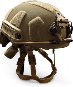 Coyote Brown Level IIIA High Cut Fast Tactical Helmet with Accessory Mounts