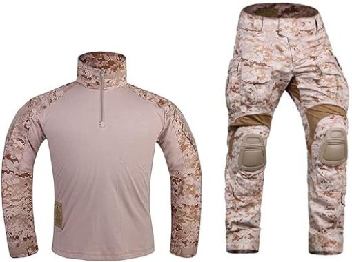 EMERSONGEAR Gen3 Uniform,Military Painball Suit,Army Airsoft Combat BDU Pants Shirt with Knee Pads