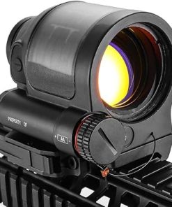 Solar Power System Sealed Red Dot Sight，Optic Holographic Reflex Scope Collimator with QD Quick Release/Detach Integrate Mount Base，1x38mm Wide Field View，Fits for Standard 20mm Pic Rail Mounting 2