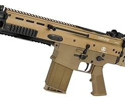 Evike Airsoft – Cybergun FN Herstal Scar-H CQB Licensed MK17 Gas Blowback Airsoft Rifle by VFC (Color: Flat Dark Earth)