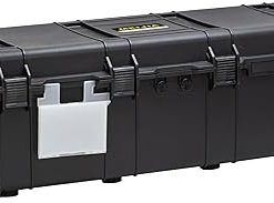 MEIJIA Portable Rolling Waterproof All Weather Hard Rifle Case,Hard Gun Case with Wheels,Soft Handle Grip,Customizable Fit Foam Inserted,Black 2