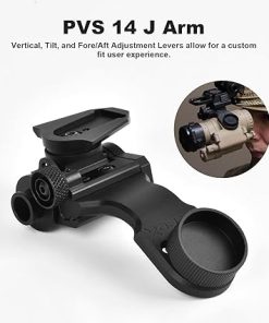 Night Vision Goggles Mount NVG Mount PVS 14 J Arm Helmet Mount Compatible with All Models of PVS 14/PVS 15/PVS 18/PVS 7 2