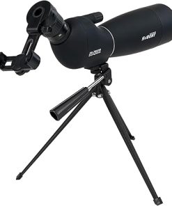 SVBONY SV28 Spotting Scopes with Tripod, 25-75×70 Spotting Scope with Phone Adapter, IP65 Waterproof Fogproof Spotter Scope for Target Shooting, Bird Watching