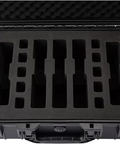 Hard Gu n Case 5 Pisto l and 8 Magazin e Pre-Cut Heavy Duty Waterproof CaseComes with sponge liner to Help Prevent