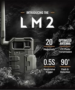 SPYPOINT LM2 Twin Pack Cellular Trail Camera – 20MP Photos, Infrared Game Night Vision Photos, 90′ Flash Camera & Detection Range, 0.5S Trigger Speed, Photos Sent to App (NW) 2