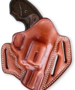 Leather Pancake OWB Belt Holster Open Top Fits, Colt King Cobra Carry 357 Magnum 6-Shot 2″ Barrel, Right Hand, Brown #1644#