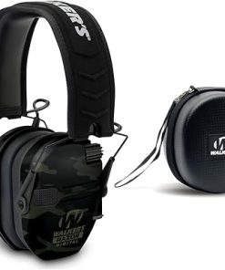 Walker’s Razor Slim Electronic Shooting Hearing Protection Muff (Sound Amplification and Suppression) with Protective Case