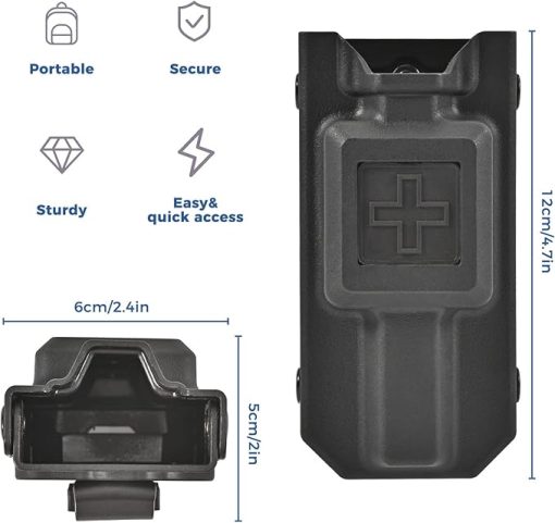 Tourniquet Holder, Molle Tourniquet Pouch for Gen 7 CAT Tourniquet or Older, Molle Tourniquet Holder Fits Molle Equipment, Police Gear, Duty and Utility Belt Up to 2.75 inch Wide - Image 2