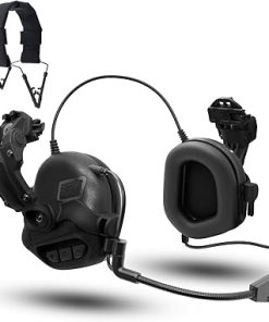Tactical Headset with ARC Rail Adapter, Ear Protection Earmuffs NRR 31dB Noise Canceling for Shooting Hunting