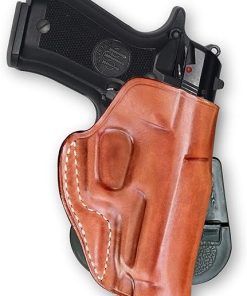 MASC Premium Leather OWB Paddle Holster with Open Top Fits Beretta 80X Cheetah .380 ACP 3.9″ Barrel, Right Hand, Brown #1672#