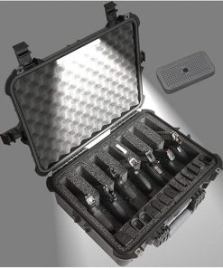 Case Club 7 Pistol and 14 Magazine Pre-Cut Heavy Duty Waterproof Case with Included Silica Gel Canister to Help Prevent Gun Rust (Upgraded Gen-2)