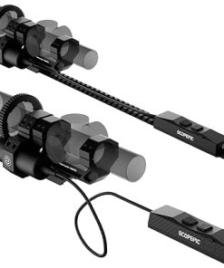 Electric MOLK Picatinny Riflescope Mounts, Smart LPVOs Fast Zooming System 30MM/34MM, Electronic LVPO Tactical Rifle Scope Mounting System, Compatible with Tango-MSR & Strike Eagle