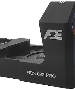 ADE Artemis (RD3-022) Motion Sensor Activated, Multi-6 Reticles RED Dot Sight for RMR Footprint/Mounting Plate/Slide/Plate Optics Ready Pistol – 2 MOA Dot + 50 MOA Circle