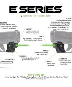 Viridian E Series Green Laser Sight for Walther P22, Gun Sight with Ambidextrous On and Off Switch, Black 2