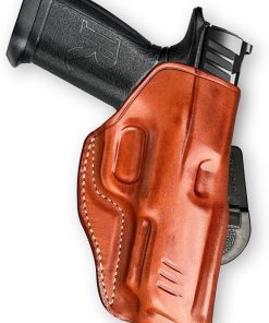 Premium Leather OWB Paddle Holster with Open Top Fits, Walther WMP 22 Magnum 4.5″ Barrel, Right Hand Draw, Brown Color #1637#
